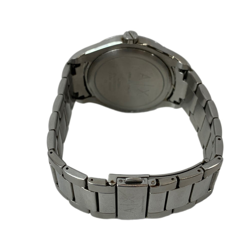 ARMANI EXCHANGE アルマーニ 腕時計 AX2800 シルバー×ブラック文字盤 クォーツ ステンレススチール 日常生活防水 メンズ  【101057367008】