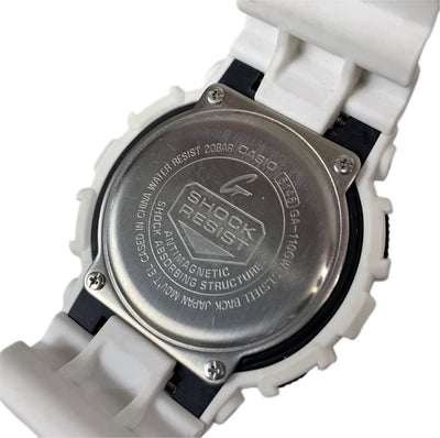 G-SHOCK 腕時計 GA-110GW ホワイトブラック文字盤 デジアナ クロノグラフ  クォーツ 20気圧防水 メンズ ウォッチ CASIO 【101057406005】