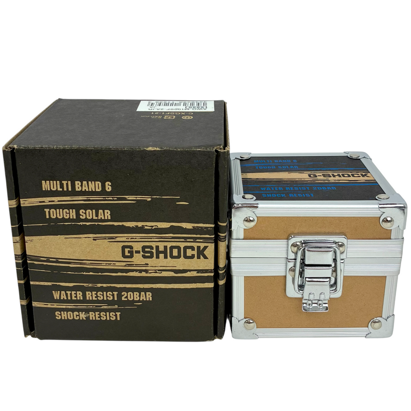 CASIO G-SHOCK FIRE PACKAGE タフソーラー電波 腕時計 AWG-M100SF-2AJR 限定モデル ブラック×ブルー 20気圧防水 カシオ 【101057459007】