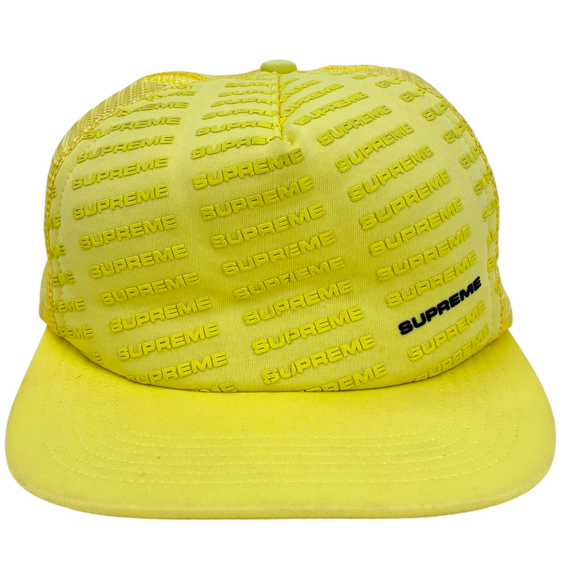 Supreme Repeat Mesh Back 5-Panel イエロー18SS メッシュキャップ シュプリーム 【101057688007】