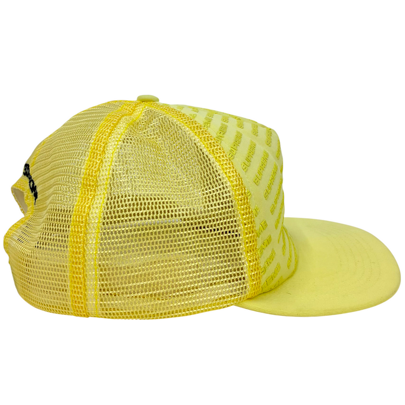 Supreme Repeat Mesh Back 5-Panel イエロー18SS メッシュキャップ シュプリーム 【101057688007】
