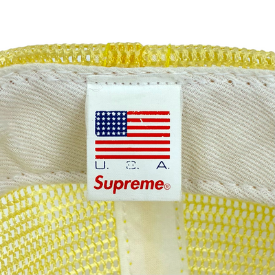 Supreme Repeat Mesh Back 5-Panel イエロー18SS メッシュキャップ シュプリーム 【101057688007】