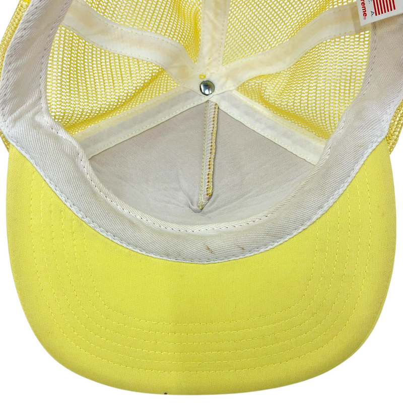 Supreme Repeat Mesh Back 5-Panel イエロー18SS メッシュキャップ シュプリーム 【101057688007】