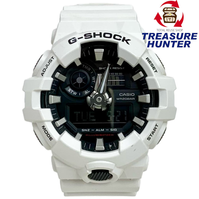 CASIO G-SHOCK デジタル クォーツ クロノグラフ 腕時計 GA-700 ホワイト カシオ 【101057750003】