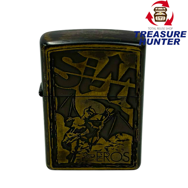 ZIPPO×SiM 10周年 「EROS」ブラスプレート オイルライター 受注生産限定モデル「506」 2014年1月製造 【101057862007】