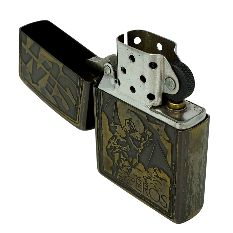 ZIPPO×SiM 10周年 「EROS」ブラスプレート オイルライター 受注生産限定モデル「506」 2014年1月製造 【101057862007】