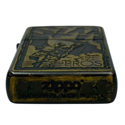ZIPPO×SiM 10周年 「EROS」ブラスプレート オイルライター 受注生産限定モデル「506」 2014年1月製造 【101057862007】