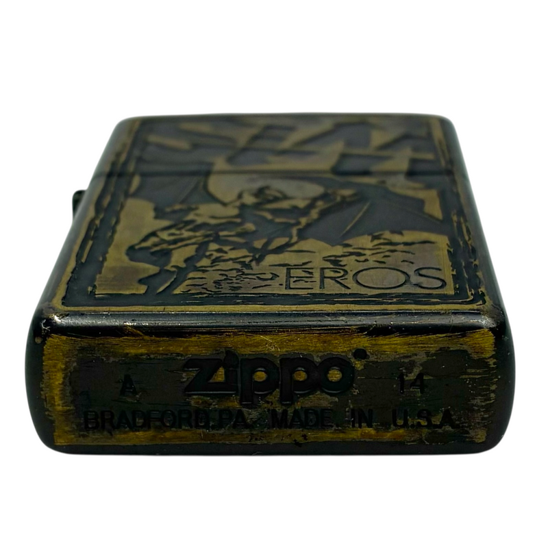 ZIPPO×SiM 10周年 「EROS」ブラスプレート オイルライター 受注生産限定モデル「506」 2014年1月製造 【101057862007】