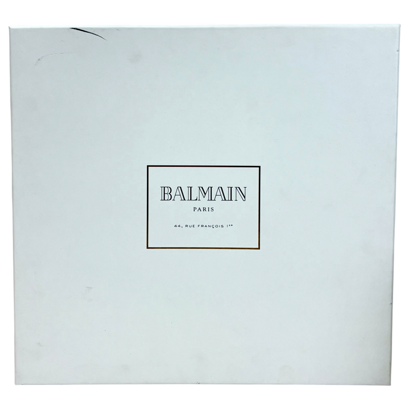 BALMAIN BHRチェーンブーツ 7HA405 P053 サイズ26cm ベージュ バルマン 【101058078002】