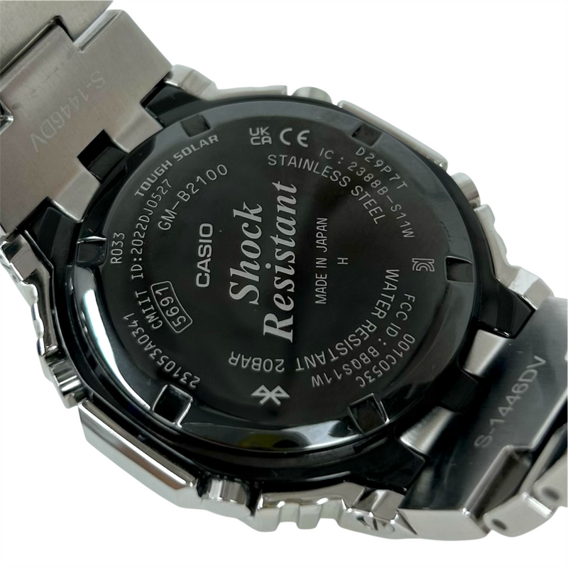 CASIO G-SHOCK フルメタル タフソーラー 腕時計 GM-B2100D-1AJF スマホリンク 20気圧防水 22年8月発売 カシオ 【101058331007】