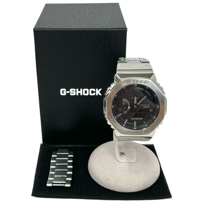 CASIO G-SHOCK フルメタル タフソーラー 腕時計 GM-B2100D-1AJF スマホリンク 20気圧防水 22年8月発売 カシオ 【101058331007】