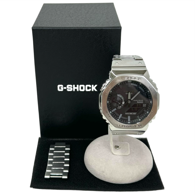 CASIO G-SHOCK フルメタル タフソーラー 腕時計 GM-B2100D-1AJF スマホリンク 20気圧防水 22年8月発売 カシオ 【101058331007】