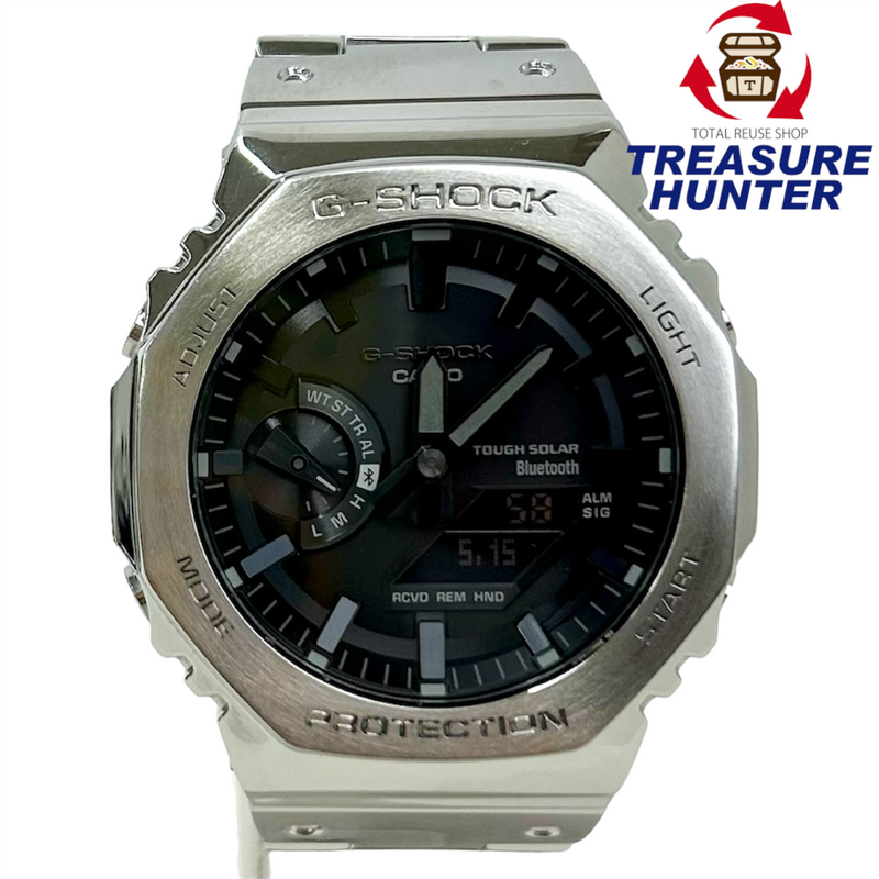 CASIO G-SHOCK フルメタル タフソーラー 腕時計 GM-B2100D-1AJF スマホリンク 20気圧防水 22年8月発売 カシオ 【101058331007】
