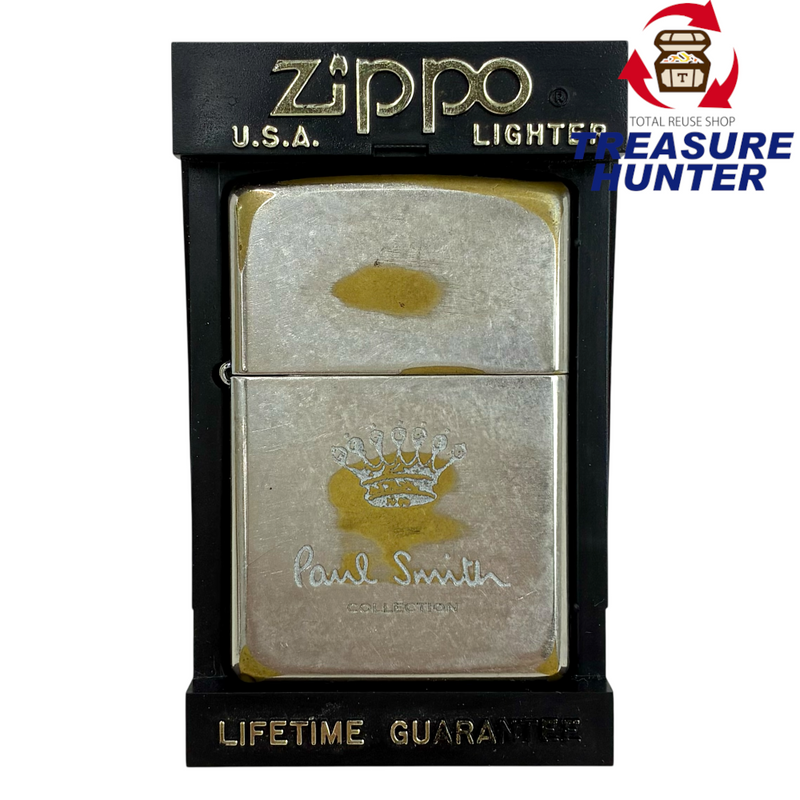 ZIPPO×Paul Smith クラウンマーク オイルライター ユーズド加工 2013年3月製造 ジッポー×ポールスミス 【101058402007】