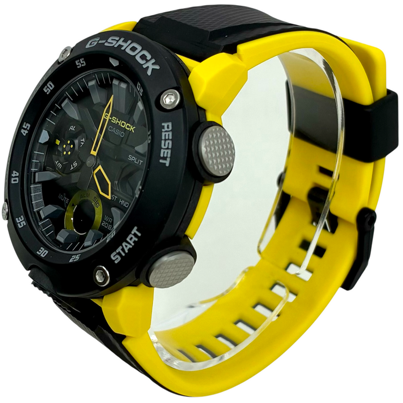 CASIO G-SHOCK カーボンコアガード構造 クォーツ 腕時計 GA-2000-1A9JF ブラック×イエロー 20気圧防水 23年12月購入 カシオ 【101058512007】