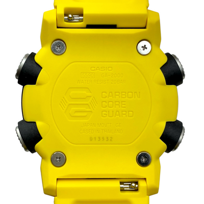 CASIO G-SHOCK カーボンコアガード構造 クォーツ 腕時計 GA-2000-1A9JF ブラック×イエロー 20気圧防水 23年12月購入 カシオ 【101058512007】