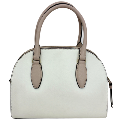 kate spade レイリー ミディアムドームサッチェル WKRU5947 ホワイト×ベージュ 2wayバッグ ケイトスペード 【101058703008】