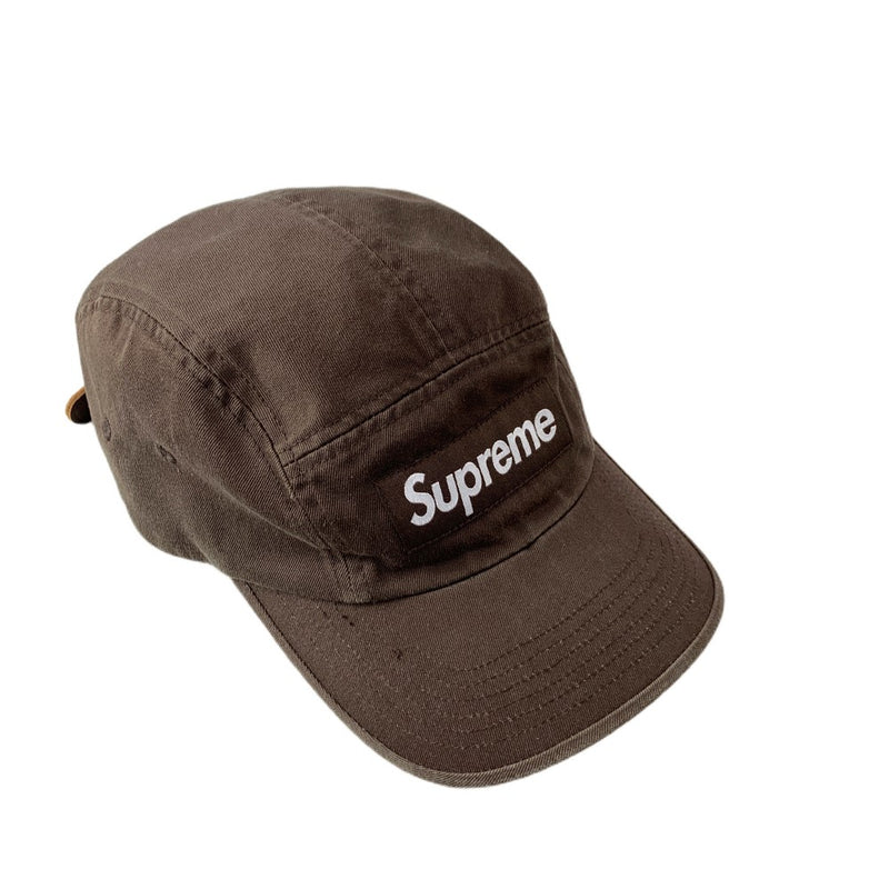 Supreme シュプリーム ボックスロゴ キャンプキャップ ブラウン Washed Chino Twill Camp Cap メンズ レディース 帽子 【101058708005】
