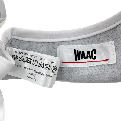 WAAC サンバイザー サイズF(1098) ホワイト 日本製 ワック 【101058780008】