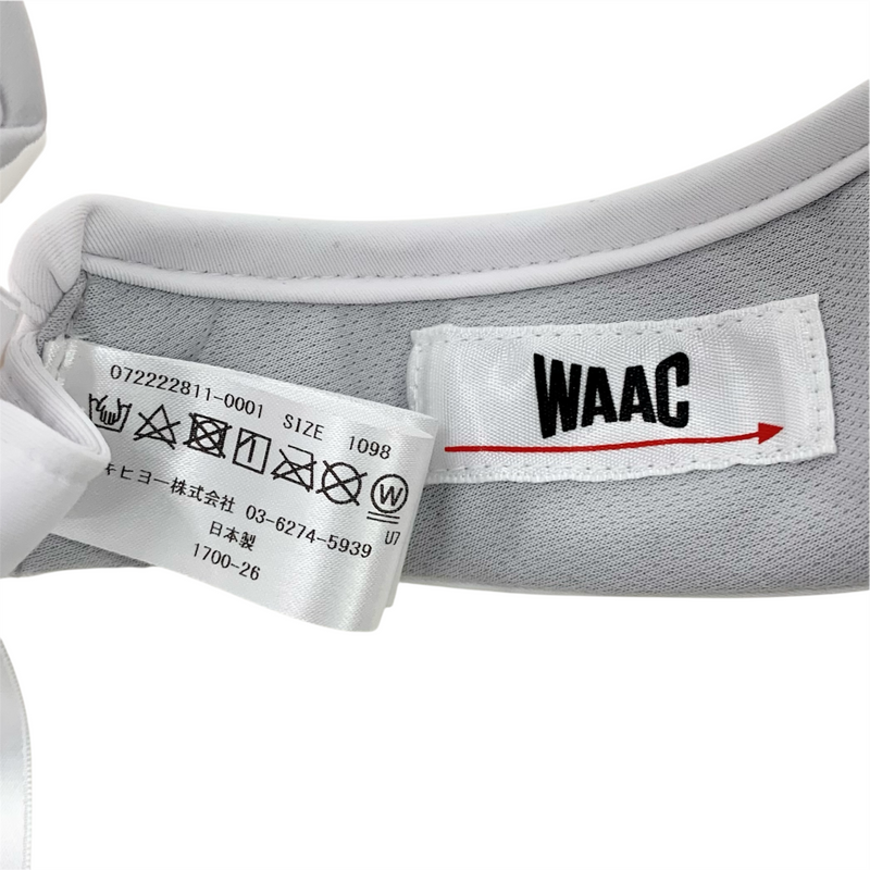 WAAC サンバイザー サイズF(1098) ホワイト 日本製 ワック 【101058780008】