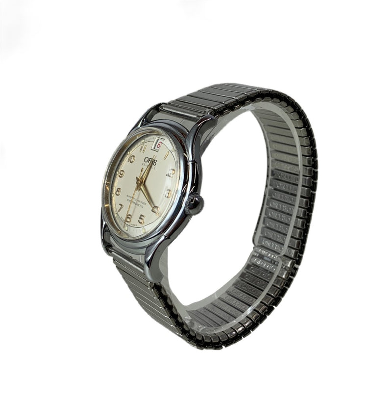 ORIS 腕時計 7317 デイト 自動巻き シルバーカラー 社外ベルト オリス レディース ウォッチ 【101058864008】