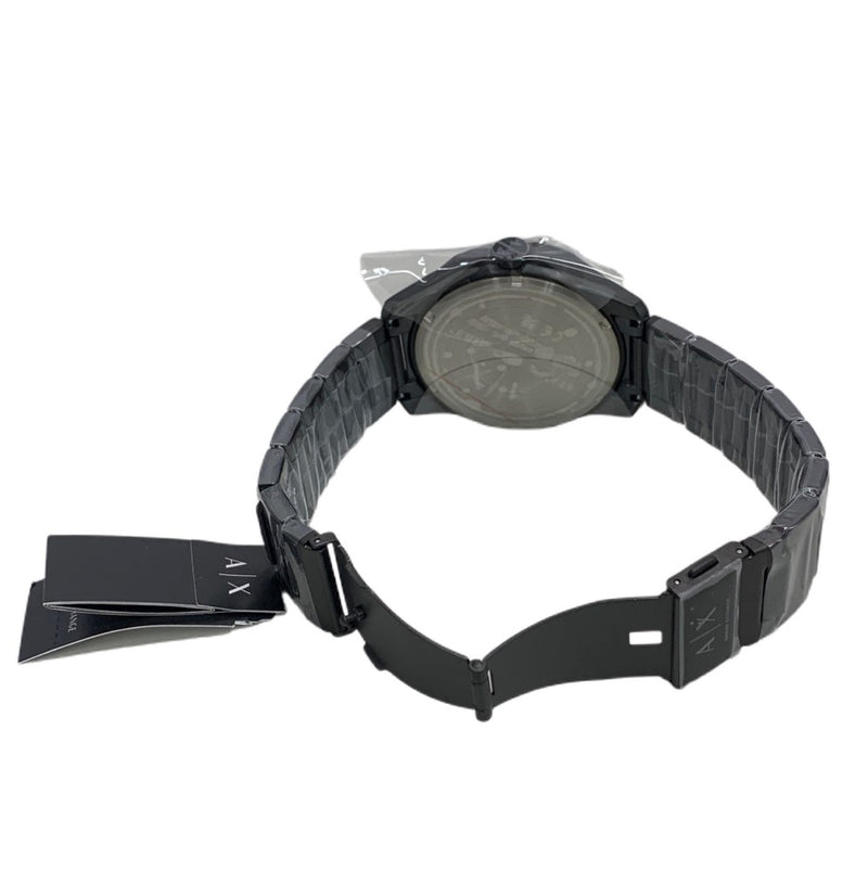 ARMANI EXCHANGE アルマーニ エクスチェンジ 腕時計 AX1738 クォーツ ブラック ステンレススチールブレスレット 未使用 メンズ ウォッチ 【101058965005】