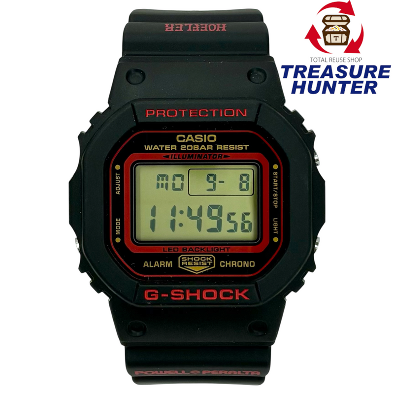 CASIO×Kelvin Hoefler×Powell Peralta G-SHOCK クォーツ 腕時計 DW-5600KH-1DR ブラック 20気圧防水 カシオ 【101059095007】
