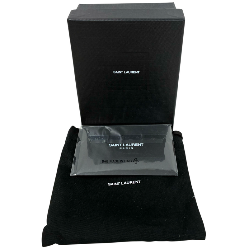 SAINT LAURENT カードウォレット 607051BTY0N1000 ブラック サンローラン 【101059109002】