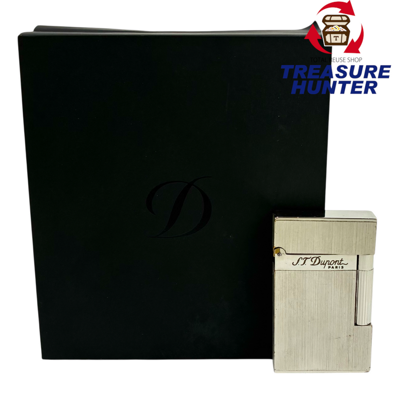 S.T.Dupont 16404 ライン2 ヘアライン ガスライター シルバー デュポン 【101059181007】