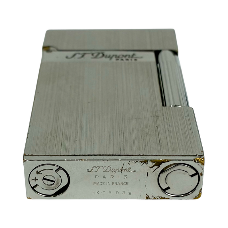 S.T.Dupont 16404 ライン2 ヘアライン ガスライター シルバー デュポン 【101059181007】