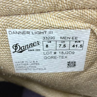 Danner 33220 DANNER LIGHT III(ダナーライト3) GORE-TEX サイズ26cm ブラウン×カーキ ブーツ ダナー 【101059242002】
