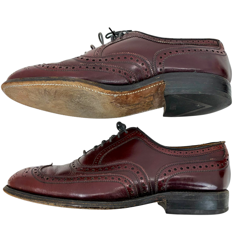 ALLEN EDMONDS マカリスター ウィングチップシューズ 6275 サイズ25cm ワイン アレンエドモンズ 【101059245008】