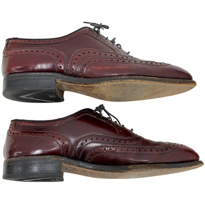 ALLEN EDMONDS マカリスター ウィングチップシューズ 6275 サイズ25cm ワイン アレンエドモンズ 【101059245008】
