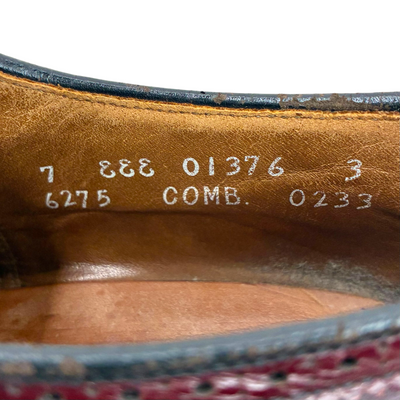 ALLEN EDMONDS マカリスター ウィングチップシューズ 6275 サイズ25cm ワイン アレンエドモンズ 【101059245008】
