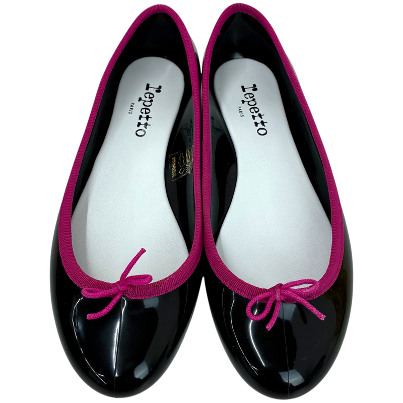 repetto サンドリオン レインシューズ 51202-1-10499 サイズ38(約24cm相当) ブラック×ピンク レペット 【101059343007】