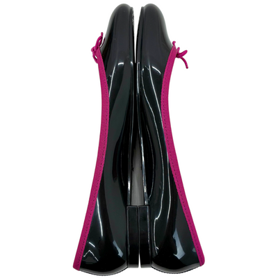 repetto サンドリオン レインシューズ 51202-1-10499 サイズ38(約24cm相当) ブラック×ピンク レペット 【101059343007】