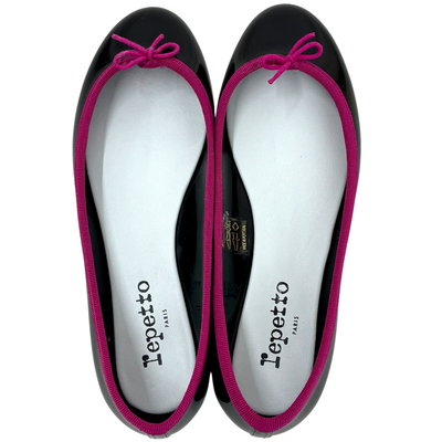 repetto サンドリオン レインシューズ 51202-1-10499 サイズ38(約24cm相当) ブラック×ピンク レペット 【101059343007】