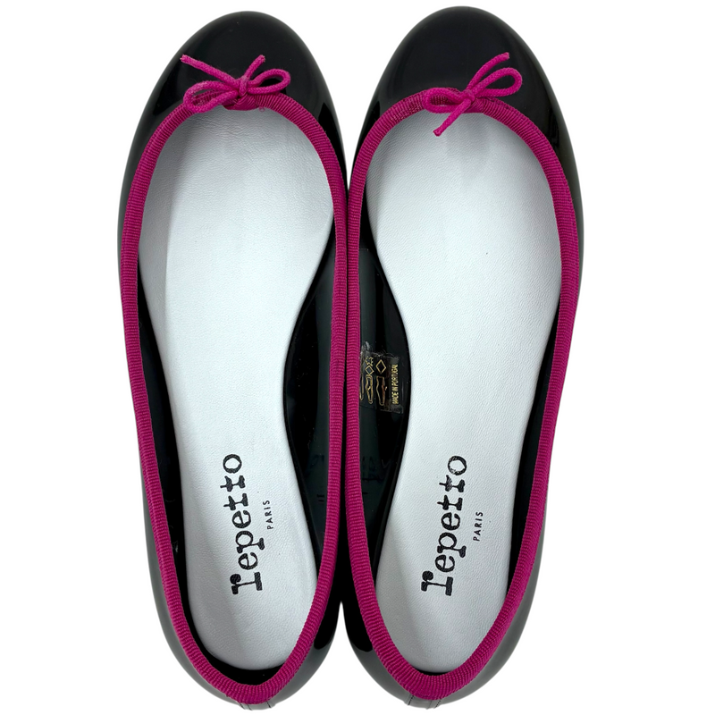 repetto サンドリオン レインシューズ 51202-1-10499 サイズ38(約24cm相当) ブラック×ピンク レペット 【101059343007】