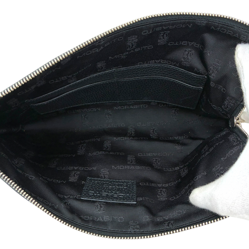 MORABITO×lucien pellat-finet 牛革 2wayバッグ ブラック ショルダーバッグ 22年SS モラビト×ルシアンペラフィネ 【101059375008】