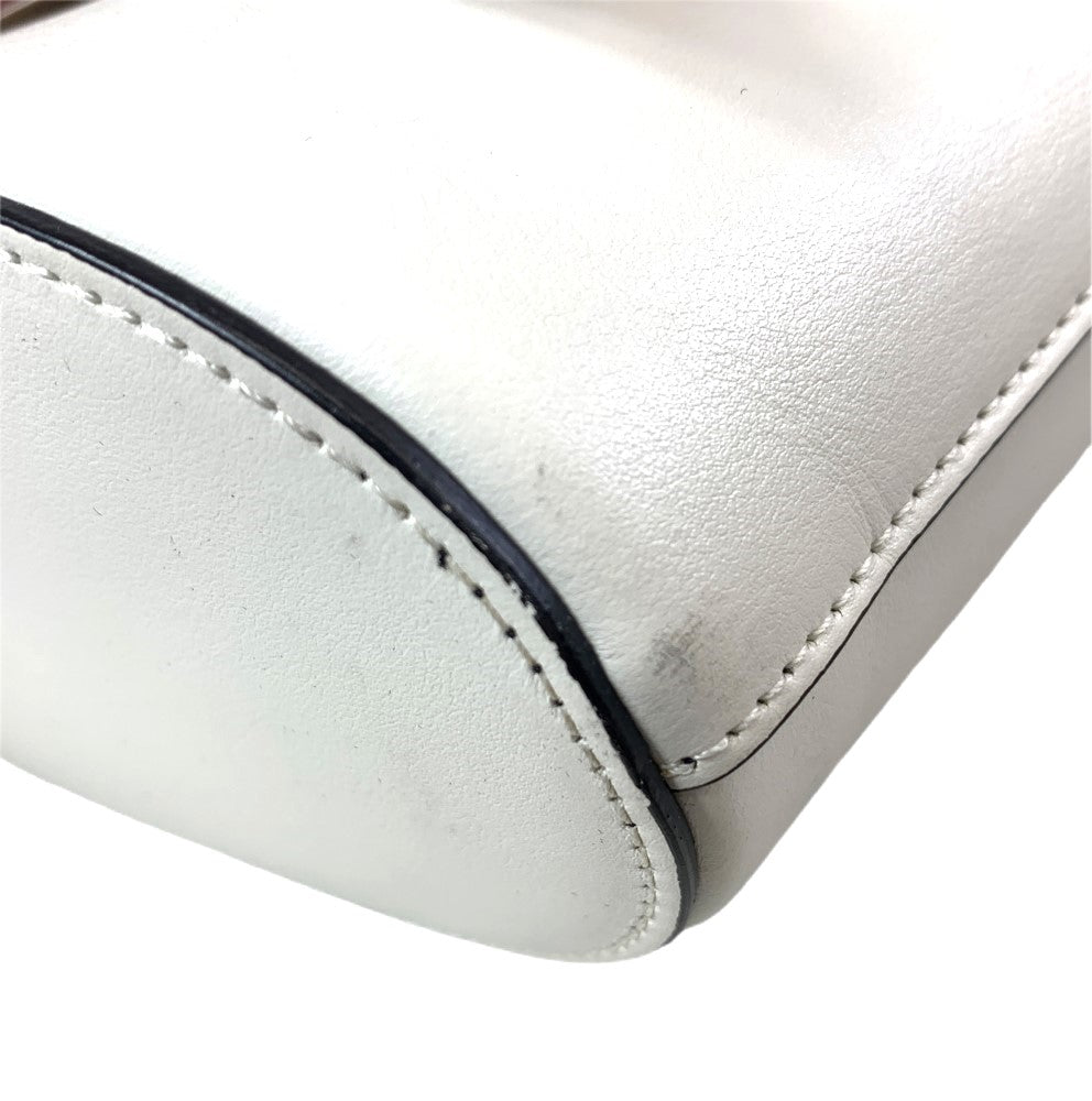 Musubi leather crossbody bag Acne Studios Grey in Leather