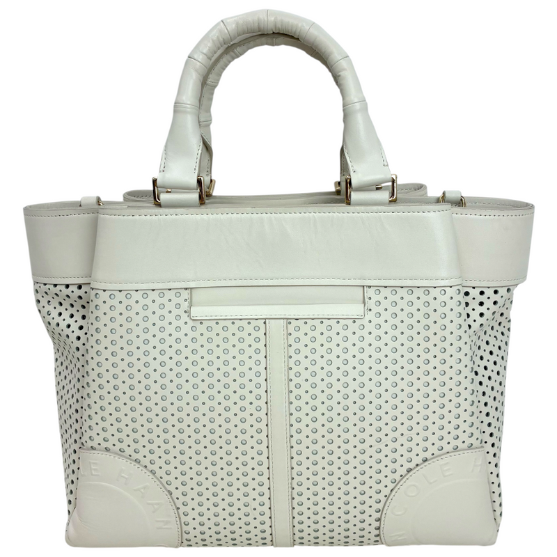 COLE HAAN パンチングレザー 2wayショルダーバッグ U04364 アイボリー コールハーン 【101059724007】