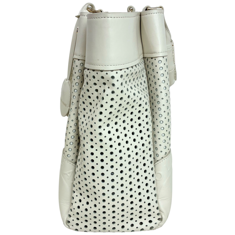 COLE HAAN パンチングレザー 2wayショルダーバッグ U04364 アイボリー コールハーン 【101059724007】