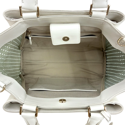 COLE HAAN パンチングレザー 2wayショルダーバッグ U04364 アイボリー コールハーン 【101059724007】