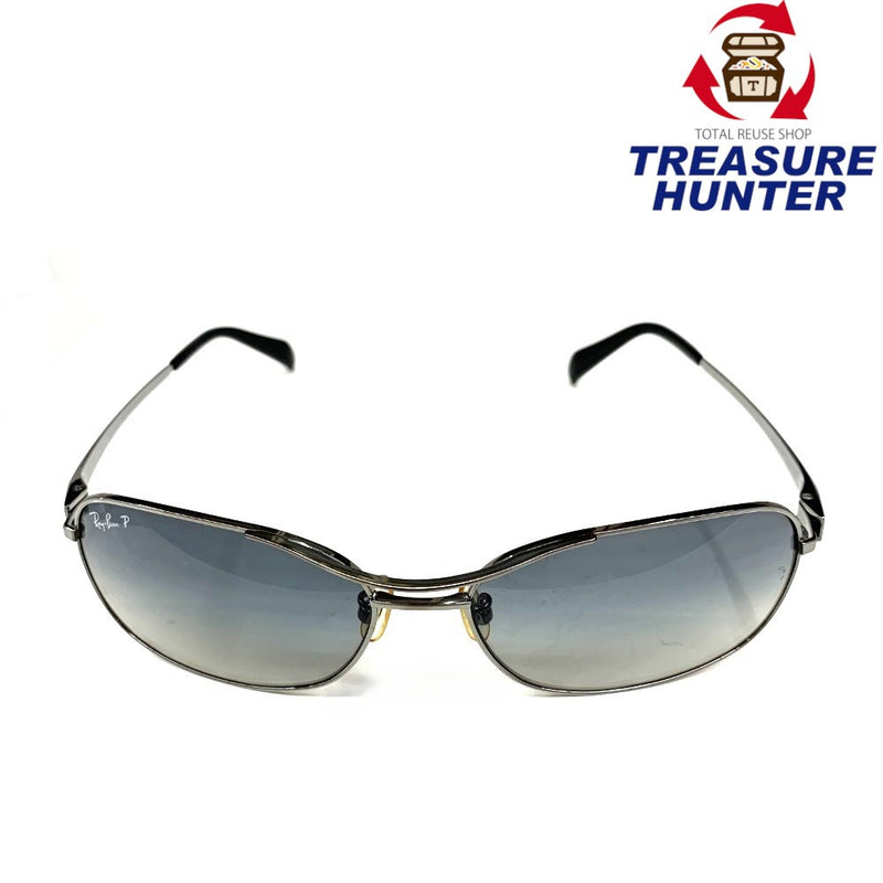Ray・Ban(レイバン)  サングラス RB8037 004/T3 シルバー×ブラック スモークグリーンポラライズドレンズ  【101059816003】