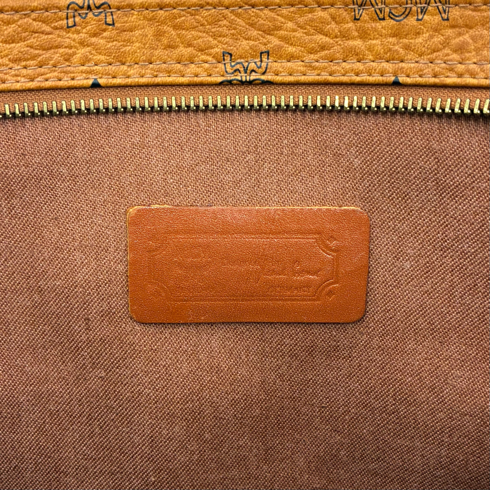 E162◆MCM　ショルダーバッグ　ブラウン　ヴィセトス柄　レザー　トートバッグ ダイヤモンド ショルダーバッグ - ヴィセトス レザー ミックス