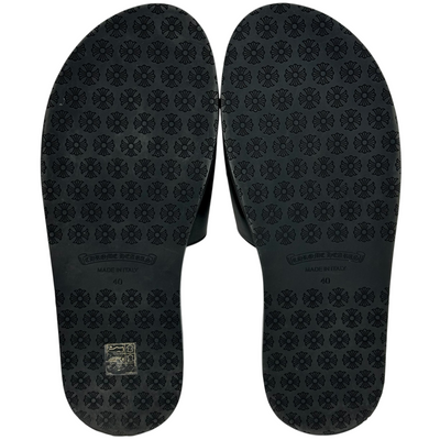 CHROME HEARTS×Matty Boy チョンパーパッチサンダル PP SHOES U SLIDE CHMPR サイズ40(約26cm相当) ブラック クロムハーツ×マッティボーイ 【101060083007】