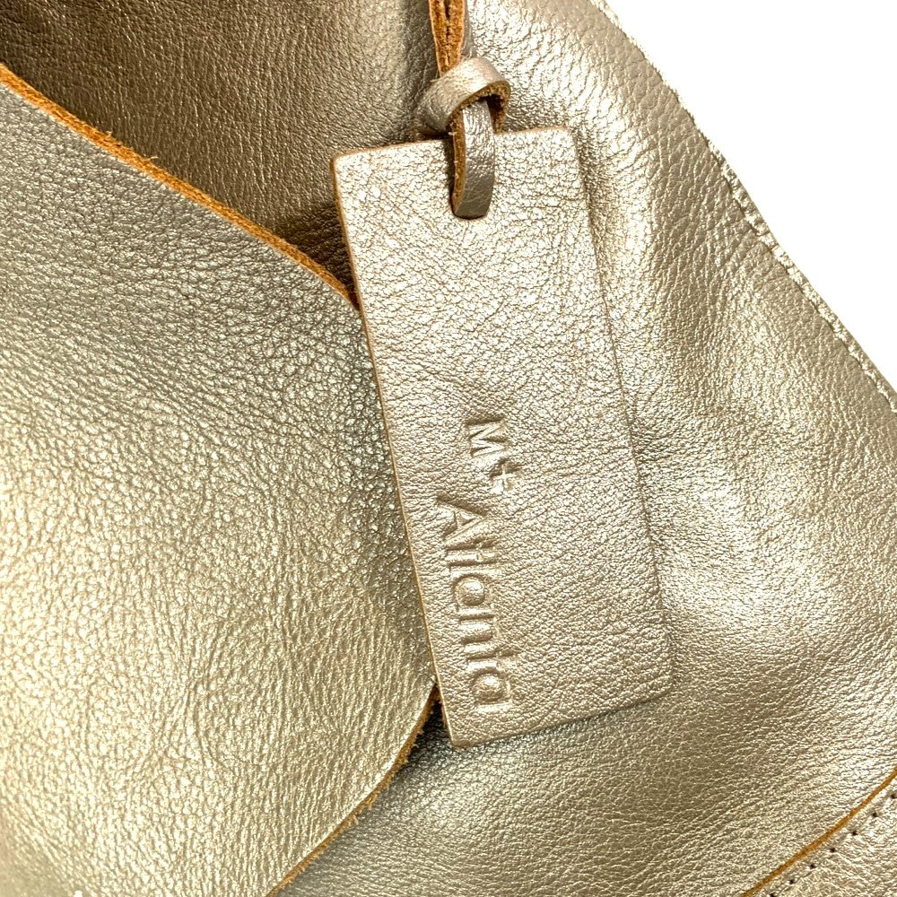 M+ ATLANTA アトランタ ショルダーバッグ レザー シャンパンカラー