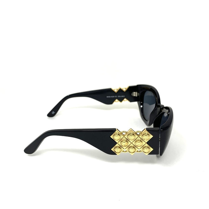 GIANNI VERSACE(ヴェルサーチ)　サングラス　メデューサ柄　420/D 852 ブラックレンズ　 【101060475001】