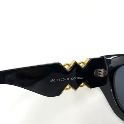 GIANNI VERSACE(ヴェルサーチ)　サングラス　メデューサ柄　420/D 852 ブラックレンズ　 【101060475001】