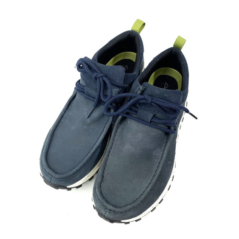 Clarks(クラークス)　　トレックウォーリー　27cm ネイビー　26166618  メンズ シューズ 未使用保管品 【101060572003】